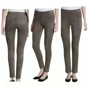 NWT Andrew Marc faux suede leggings taupe